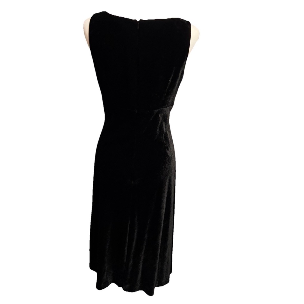 Cami NYC Black Velvet Burnout Dress Size 6 Whimsigoth Fairy Romantic Timeless - Picture 4 of 9